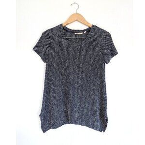 Soft Surroundings Short Sleeve Lounge T-shirt with Split Hem Soft Leisurewear